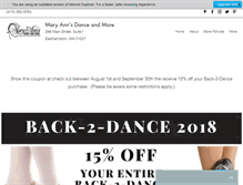 Tablet Screenshot of maryannsdanceandmore.com